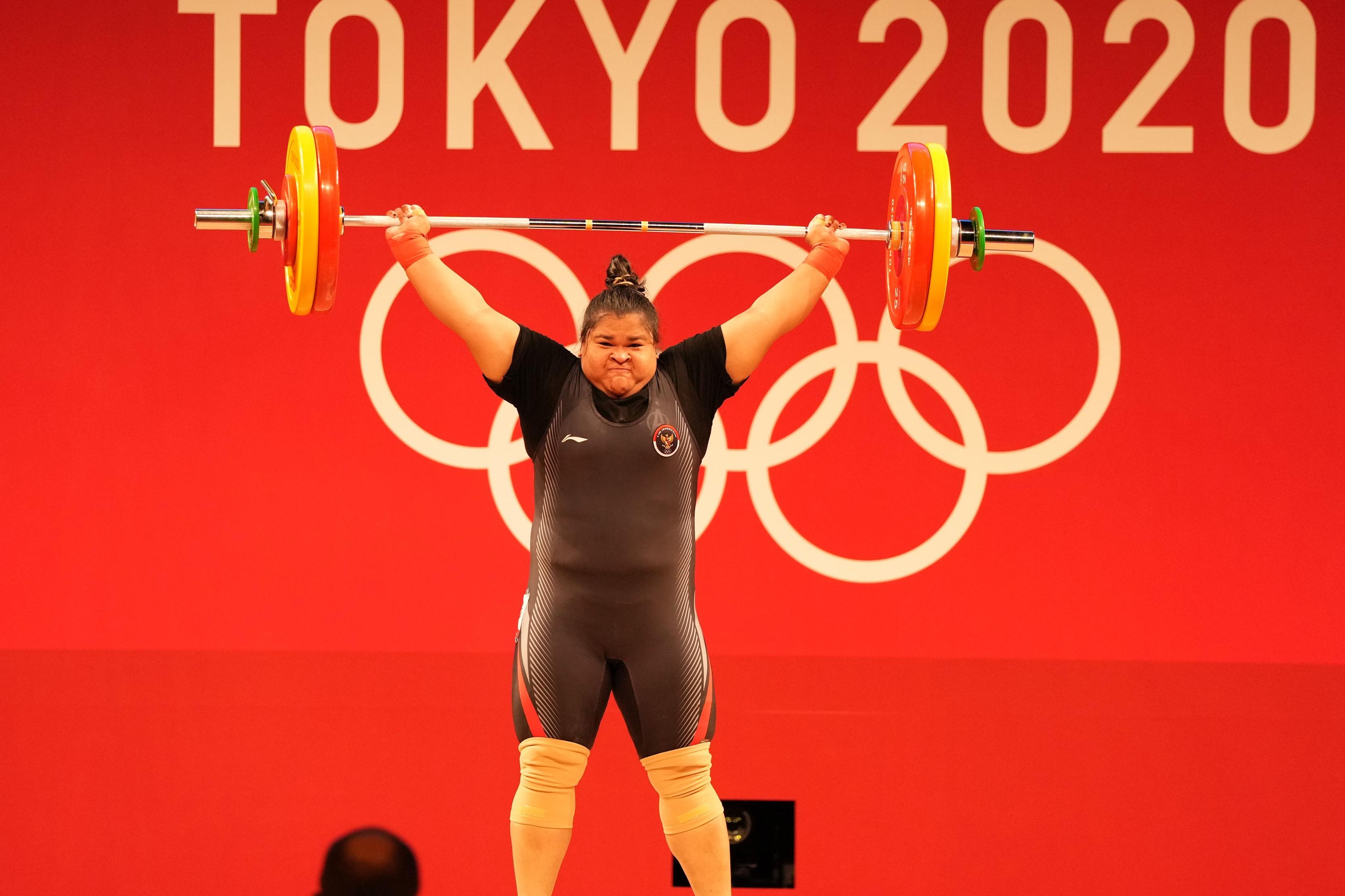 Nurul Akmal saat tampil di Olimpiade Tokyo 2020 <b>(NOC)</b>