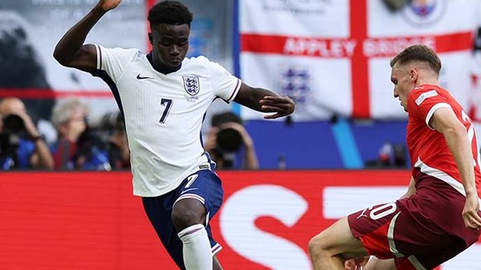 Bukayo Saka membawa Inggris lolos ke semifinal Euro 2024.