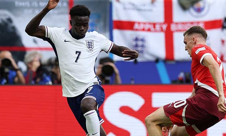 Bukayo Saka membawa Inggris lolos ke semifinal Euro 2024. <b>(Akun X England National Tream)</b>