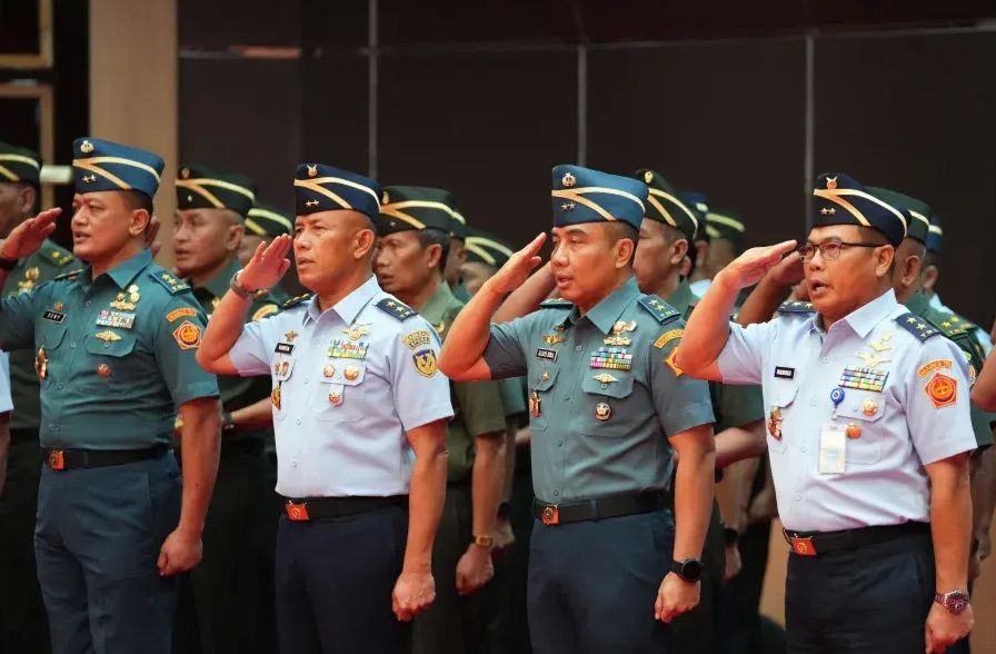 Kenaikan Pangkat 32 Perwira Tinggi TNI  <b>(Instagram @puspentni)</b>