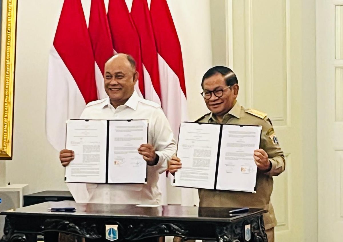 Dadan Hindayana dan Pramono Anung <b>(NTVNews.id/Adiansyah)</b>