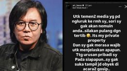 Ari Lasso Minta Pihak Media Pulang dari Depan Rumahnya: Ini Properti Pribadi Saya