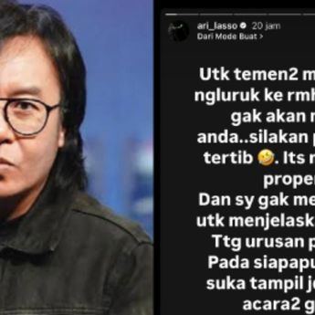 Ari Lasso Minta Pihak Media Pulang dari Depan Rumahnya: Ini Properti Pribadi Saya