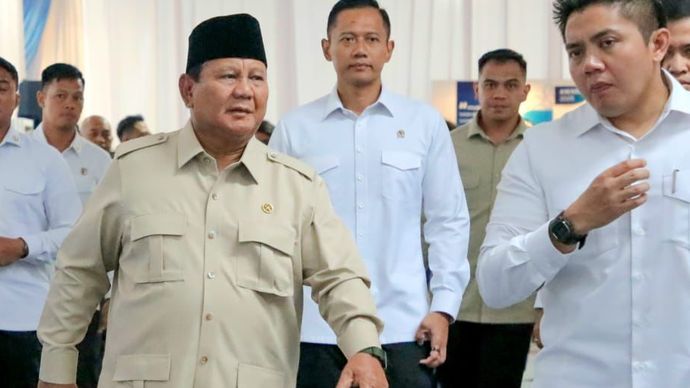 AHY ikut dampingi Prabowo di Balikpapan 