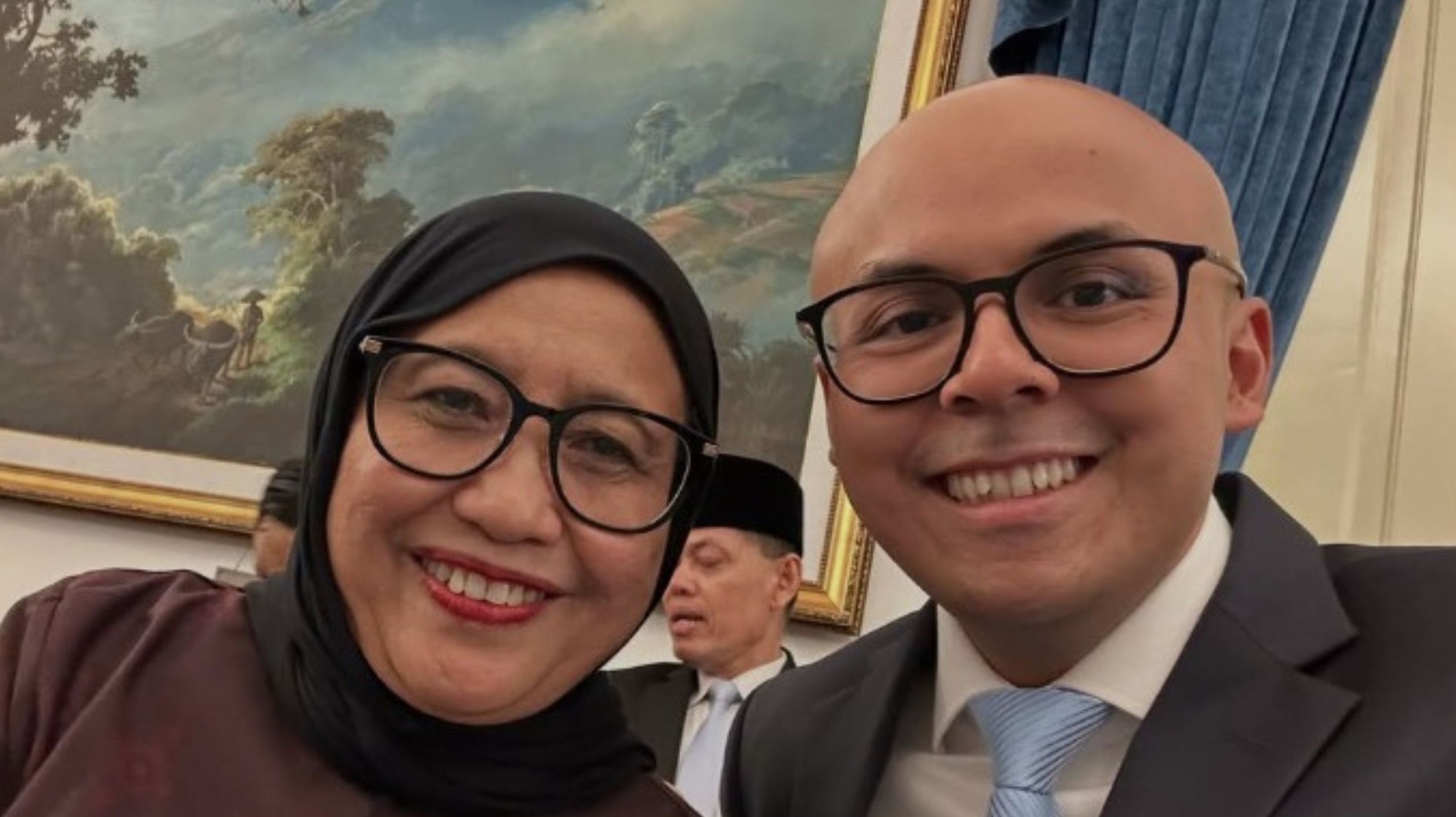 Nanik Deyang dan Asisten Khusus Presiden Dirgayuza Setiawan <b>(Instagram)</b>
