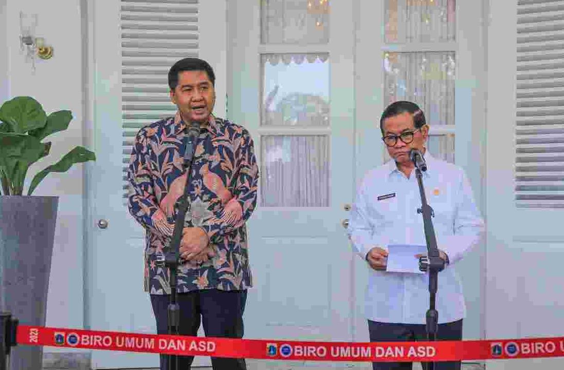 Maruarar Sirait dan Pramono Anung <b>(Pemprov DKI)</b>
