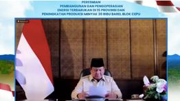 Prabowo Resmikan Penambahan Produksi Minyak 30 Barel Per Hari di Blok Cepu
