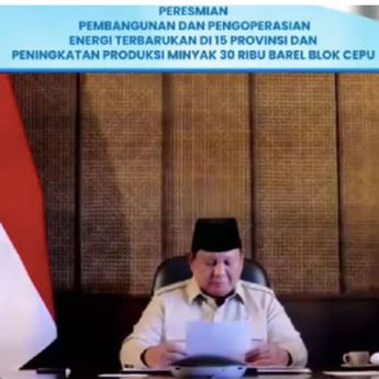 Prabowo Resmikan Penambahan Produksi Minyak 30 Barel Per Hari di Blok Cepu