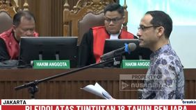 Nadiem sebelumnya dituntut 18 tahun penjara dan pembayaran uang pengganti triliunan rupiah oleh jaksa penuntut umum