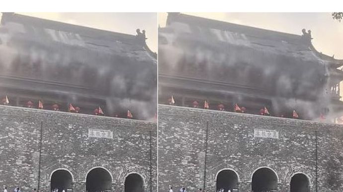 Menara Genderang Fengyang yang berusia 650 tahun, berlokasi di wilayah timur China.