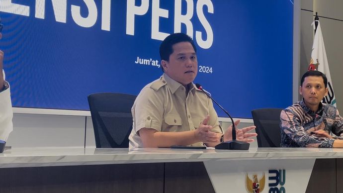 Menteri Badan Usaha Milik Negara (BUMN) Erick Thohir (Ntvnews.id-Muslimin Trisyuliono).