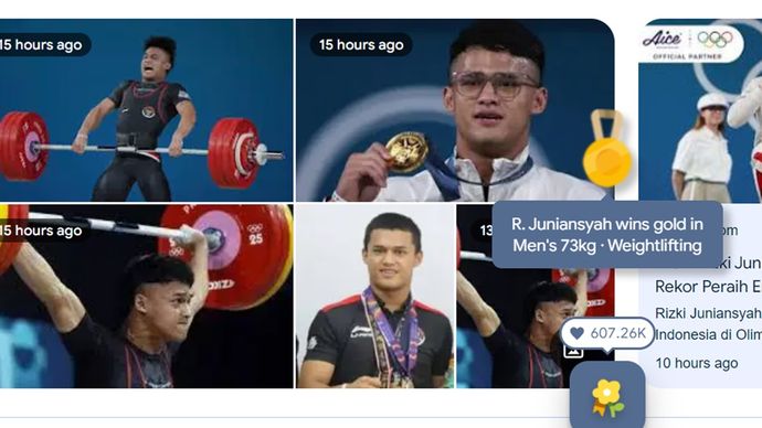 Rizki Juniansyah berhasil merebut emas pada Olimpiade Paris 2024