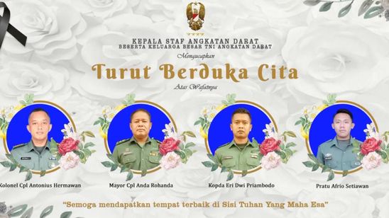 Identitas 4 Anggota TNI AD yang Tewas saat Pemusnahan Amunisi di Garut