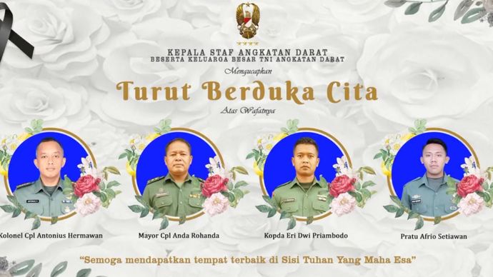 4 Prajurit TNI AD meninggal dunia di lokasi ledakan amunisi di Garut