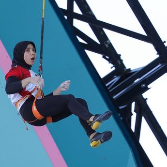 Hasil Olimpiade Paris 2024, Sport Climbing: Terpeleset, Rajiah Sallsabillah Gagal Persembahkan Medali