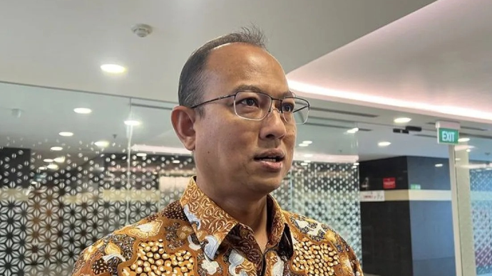 Corporate Secretary PT Pertamina (Persero) Arya Dwi Paramita memberi keterangan ketika ditemui di sela-sela acara Sustainability Champions yang digelar di Jakarta, Kamis (16/4/2026). ANTARA/Putu Indah Savitri/am.