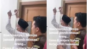 Perilaku terdakwa kasus penipuan umrah, Zyuhal Laila Nov viral di media sosial setelah ia tertangkap berjoget usai menerima vonis 3 tahun penjara, yang memicu kemarahan korban.