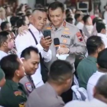 Momen Lucu Kapolda Jawa Tengah saat berdialog dengan Babinsa: Berpelukan Seperti Teletubbies
