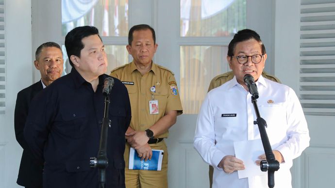 Erick Thohir dan Pramono Anung