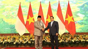 Menteri Pertahanan RI Prabowo Subianto melakukan pertemuan dengan Perdana Menteri Vietnam H.E. Pham Minh Chinh, di Vietnam