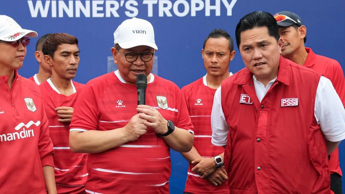 Pramono Anung dan Erick Thohir