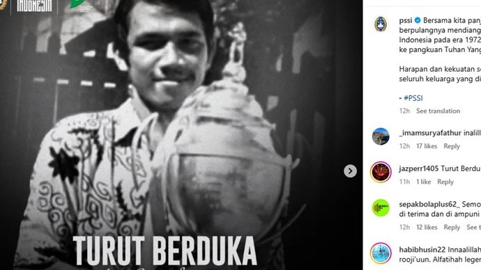 Mantan gelandang timnas Indonesia, Junaidi Abdillah meninggal dunia