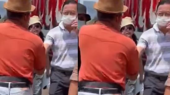 Pakai Masker, Tom Lembong Ikut Demo di DPR