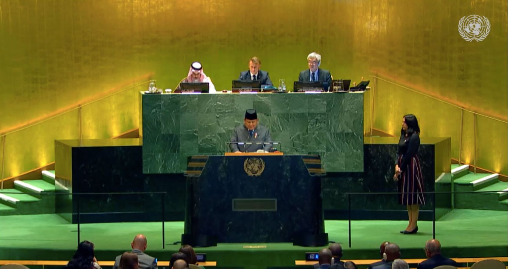 Presiden Prabowo Subianto dalam Sidang Tingkat Tinggi PBB <b>(UNTV)</b>
