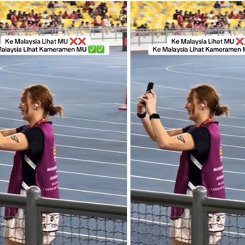 Kameramen Manchester United Curi Perhatian Saat Laga di Malaysia, Netizen: Lebih Cantik dari Mainnya MU