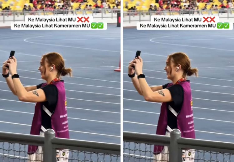 Kameramen Manchester United Curi Perhatian Saat Laga di Malaysia, Netizen: Lebih Cantik dari Mainnya MU