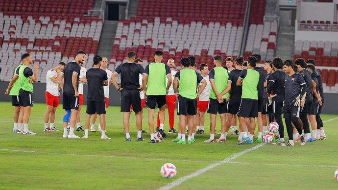 Timnas Irak latihan di GBK, Senayan, Jakarta