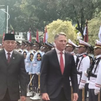 Menhan Sjafrie Terima Kunjungan Wakil Perdana Menteri Australia