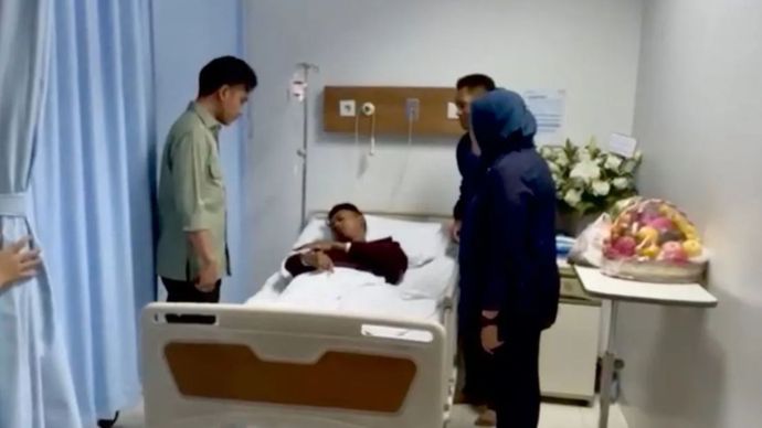 Wapres Gibran Jenguk Korban Demo di RSCM dan RS Pelni