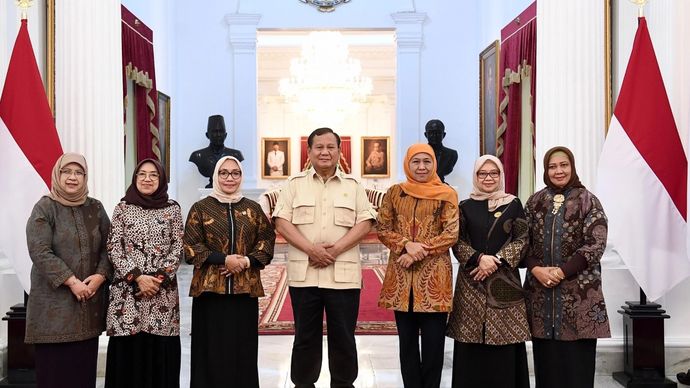 Prabowo Terima Audiensi di Istana