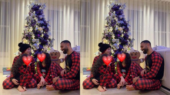 Viral Mohamed Salah Unggah Foto Natal Keluarga