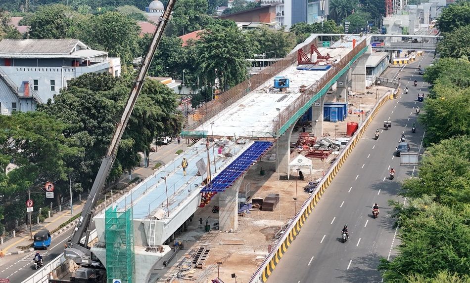 Proyek LRT Jakarta Fase 1B Velodrome-Manggarai  <b>(Kemenhub)</b>