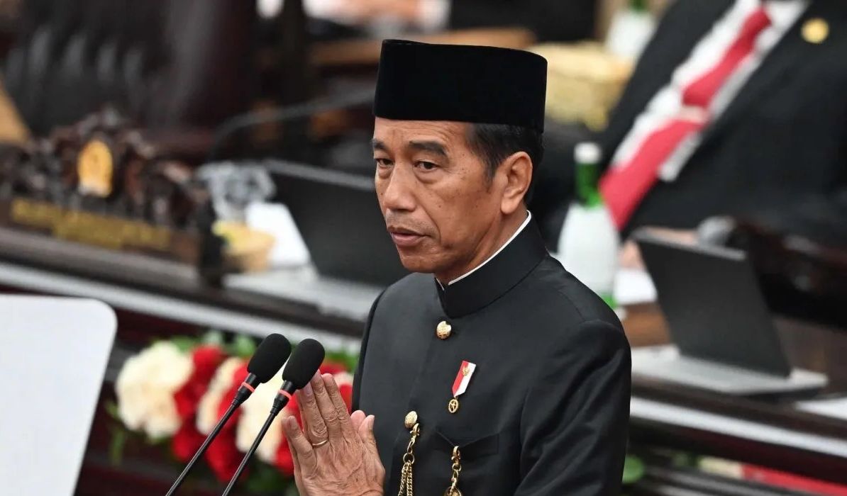 Presiden Jokowi di Sidang Tahunan MPR. <b>(Antara)</b>