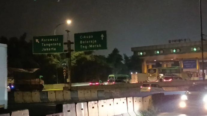 Banjir di Tol Jakarta-Tangerang Mulai Surut, Lalu Lintas Berangsur Normal