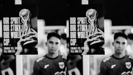 Bus hingga Kamar Tidur Pemain Timnas Indonesia Dipasangi Poster: Our Spirit, Our Story, Our World Cup