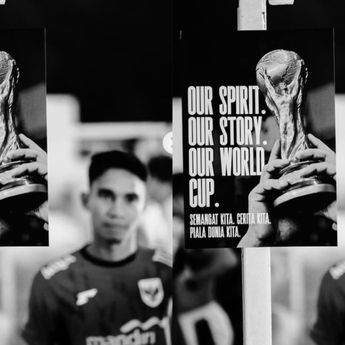 Bus hingga Kamar Tidur Pemain Timnas Indonesia Dipasangi Poster: Our Spirit, Our Story, Our World Cup