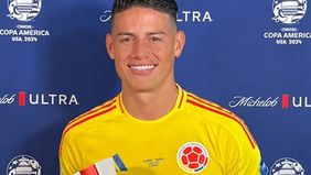 James Rodriguez bakal memperkuat Kolombia menghadapi Argentina di final Copa America 2024.