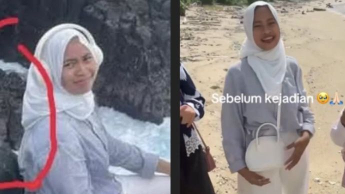 Berfoto di Pantai Semeti Lombok, Santri Tewas Terseret Ombak