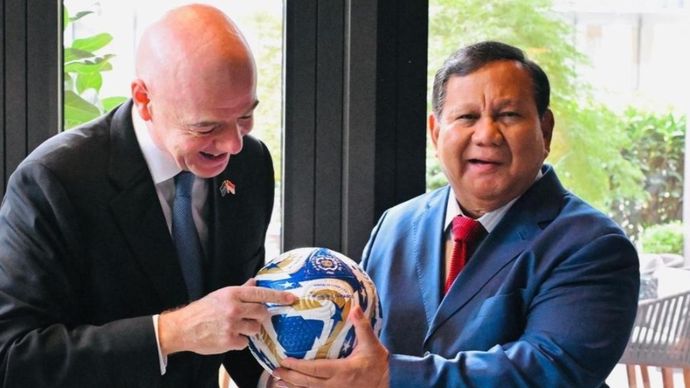 Presiden Prabowo dan Infantino presiden FIFA