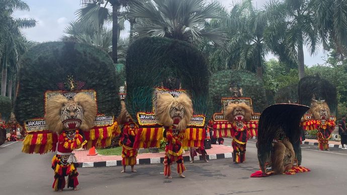 syukuran atas Reog Ponorogo masuk dalam Warisan Budaya Tak Benda (WBTB) oleh UNESCO