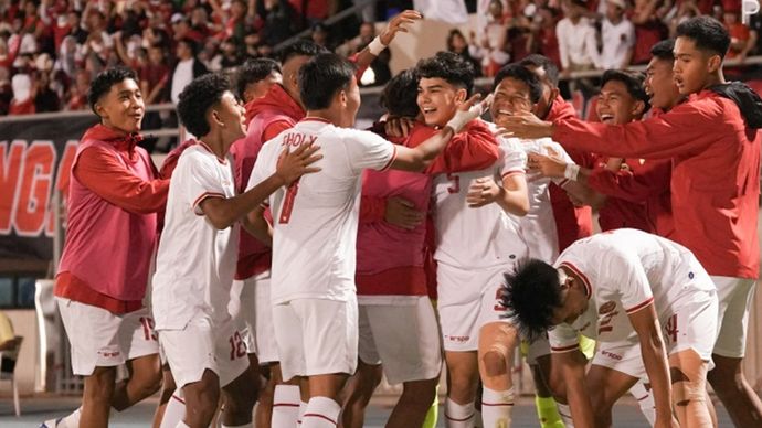 Timnas Indonesia U-17 saat mengalahkan Kuwait 1-0 pada kualifikasi Piala Asia U-17 2025.