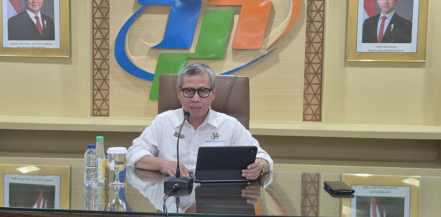 Deputi Bidang Statistik Distribusi dan Jasa BPS Ateng Hartono <b>(Ntvnews.id-Muslimin Trisyuliono)</b>
