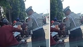 Viral Pengendara Motor Kegep Kasih 'Salam Tempel' ke Oknum Polisi