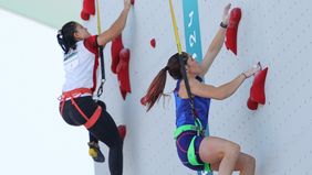 Dua atlet putri Indonesia berhasil lolos ke babak perempat final speed climbing Olimpiade Paris 2024.