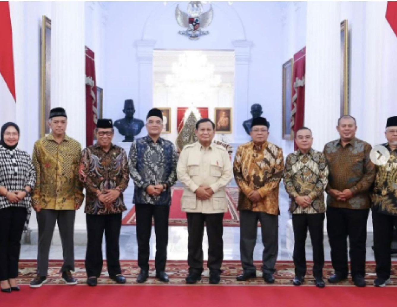 Dasco, Prabowo dan Panja Haji DPR  <b>(Tangkapan Layar)</b>