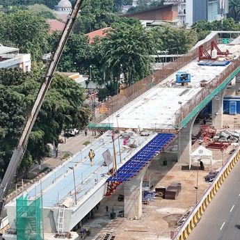 LRT Jakarta Fase 1B Ditargetkan Terhubung Stasiun Sentral Manggarai Pada 2026, Sudah Segini Progresnya